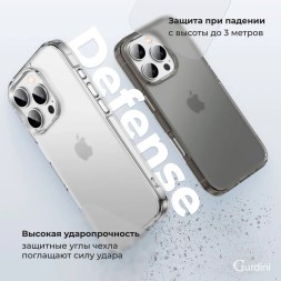 Чехол накладка для iPhone 16 Pro Gurdini Alba Series Protective (серый)