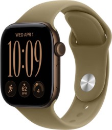 Apple Watch Series 12, GPS, 46 mm, Sport Band (Dark Bronze/Olive), размер M/L