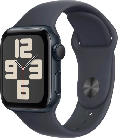 Часы Apple Watch SE 2, 40 мм спортивный ремешок (темная ночь)
