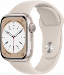 Часы Apple Watch Series 8, 45 мм спортивный ремешок (сияющая звезда)